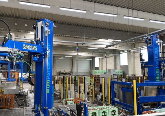 Neue Be- und Entlader für die Glasanlage